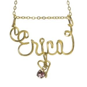 Personalized Handmade Gold Filled Name Necklace